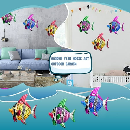 Alueeu Handmade For Home And Mural Iron Garden3PC Metal Wrought Outdoor Decoration Fish Home Decor Courtyard wall fish decoration wrought iron pendant sea fish metal handicraft pendant combination 3PC 
Alueeu Handmade For Home And Mural Iron Garden3PC Metal Wrought Outdoor Decoration Fish Home Decor Courtyard wall fish decoration wrought iron pendant sea fish metal handicraft pendant combination 3PC