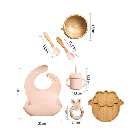 QWZNDZGR 7Pcs Wooden Feeding Tableware Sets Childrens Bamboo Dishes Baby Feeding Dishes Spoon Fork Sets Bamboo Plate Bowl For Kids 
QWZNDZGR 7Pcs Wooden Feeding Tableware Sets Childrens Bamboo Dishes Baby Feeding Dishes Spoon Fork Sets Bamboo Plate Bowl For Kids