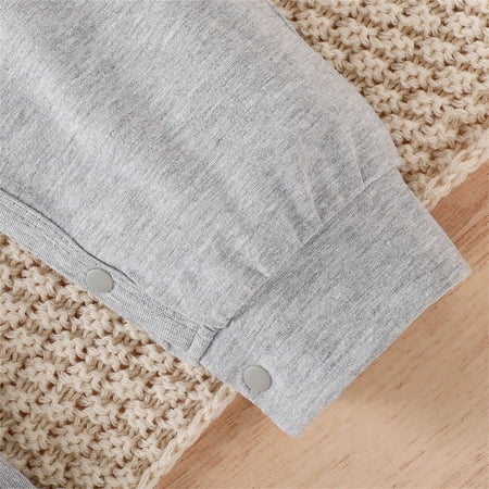 Gubotare Winter Jumpsuit For Baby Boy Baby Girl Boy Hooded Sweater Romper Jumpsuit Toddler Cute Knit One Piece Warm Outfit Gray 12-18 Months
Gubotare Winter Jumpsuit For Baby Boy Baby Girl Boy Hooded Sweater Romper Jumpsuit Toddler Cute Knit One Piece Warm Outfit Gray 12-18 Months