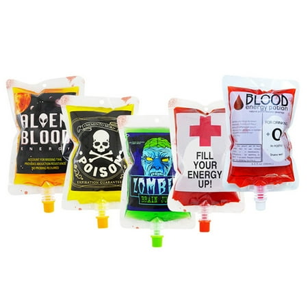 10pcs 250ml Halloween Cosplay Drink Container Bag Vampire Blood Pouch Props