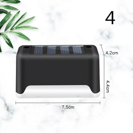 Toyella New Upgrade Waterproof LED Solar Fence Lamp Solar Deck Lights Solar Step Light Outdoor For Patio Stairs Garden Pathway Step Yard Black iridescent 4
Toyella New Upgrade Waterproof LED Solar Fence Lamp Solar Deck Lights Solar Step Light Outdoor For Patio Stairs Garden Pathway Step Yard Black iridescent 4