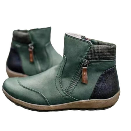 Womens Low-top Ankle Boots Contrast Color Stitching Flat-heeled Viscose Shoes Round Toe Snow Boots Summer Winter Cowboy Boots Shoes Cowgirl Western Trendy Hiking Work Boots for Rain Snow Weather
Womens Low-top Ankle Boots Contrast Color Stitching Flat-heeled Viscose Shoes Round Toe Snow Boots Summer Winter Cowboy Boots Shoes Cowgirl Western Trendy Hiking Work Boots for Rain Snow Weather