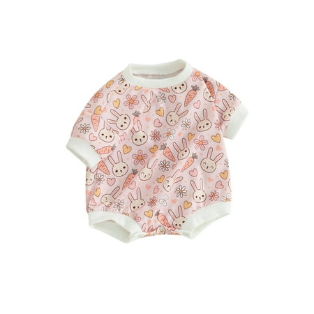 Suealasg Baby Boys Girls Easter Clothes Newborn Romper Short Sleeve Crew Neck Flower Rabbit Print Bodysuit Infant Summer One Piece Playsuit
Suealasg Baby Boys Girls Easter Clothes Newborn Romper Short Sleeve Crew Neck Flower Rabbit Print Bodysuit Infant Summer One Piece Playsuit