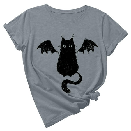 Summer Blouses for Women 2023 Women s Summer Fashion Loose Round Neck Animal Cute Print Short Sleeve Top T-Shirt Graphic Tees for Women Gray S
Summer Blouses for Women 2023 Women s Summer Fashion Loose Round Neck Animal Cute Print Short Sleeve Top T-Shirt Graphic Tees for Women Gray S