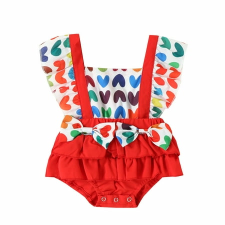 sdghg Baby Girls Valentine s Day Romper Heart Print Square Neck Ruffles Fly Sleeve Bow Jumpsuits Autumn Winter Bodysuits
sdghg Baby Girls Valentine s Day Romper Heart Print Square Neck Ruffles Fly Sleeve Bow Jumpsuits Autumn Winter Bodysuits