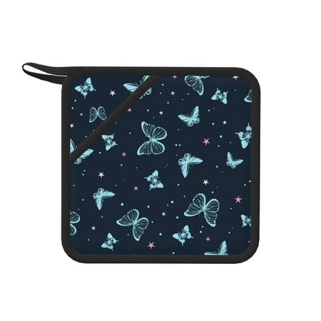 Disketp Beautiful Butterflies Pot Holders Kitchen Insulation Mats Heat Resistant Pot-Holder Oven Anti-Scald Pads for Cooking Baking 7.1*7.1inch
Disketp Beautiful Butterflies Pot Holders Kitchen Insulation Mats Heat Resistant Pot-Holder Oven Anti-Scald Pads for Cooking Baking 7.1*7.1inch