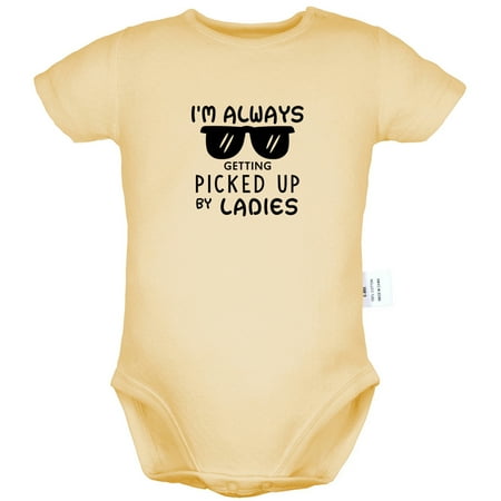 I m Always Getting Picked Up By Ladies Funny Rompers For Babies Newborn Baby Unisex Bodysuits Infant Jumpsuits Toddler 0-24 Months Kids One-Piece Oufits (Yellow 12-18 Months)
I m Always Getting Picked Up By Ladies Funny Rompers For Babies Newborn Baby Unisex Bodysuits Infant Jumpsuits Toddler 0-24 Months Kids One-Piece Oufits (Yellow 12-18 Months)
