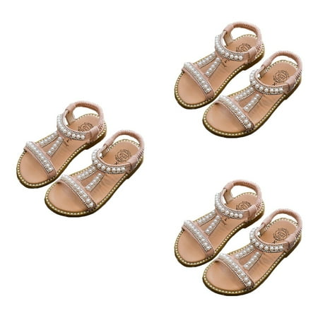 3pcs Girls Summer Shoes Style PU Leather Sandal Pearl Baby Shoes Breathable Flat Sandals Shoes for Kids Children - Size 1 (Pink)
3pcs Girls Summer Shoes Style PU Leather Sandal Pearl Baby Shoes Breathable Flat Sandals Shoes for Kids Children - Size 1 (Pink)