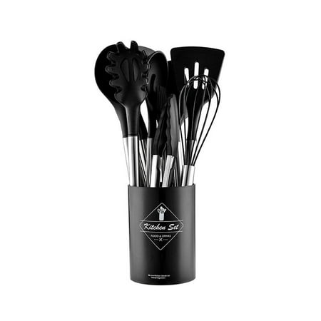 Silicone Cooking Utensils Set Non-Stick Spatula Soup Spoon Eggbeater Food Clip Wooden Handle With Storage Box Kitchen Tool
Silicone Cooking Utensils Set Non-Stick Spatula Soup Spoon Eggbeater Food Clip Wooden Handle With Storage Box Kitchen Tool