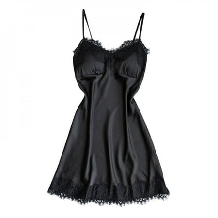 Clearance Temptation Women s Sling Lace Nightgowns Cool Thin Sleepwear V-Neck Nightdress
Clearance Temptation Women s Sling Lace Nightgowns Cool Thin Sleepwear V-Neck Nightdress