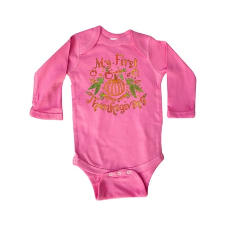 Inktastic My 1st Thanksgiving Pumpkin Vegetables in Orange and Green Gift Baby Boy or Baby Girl Long Sleeve Bodysuit
Inktastic My 1st Thanksgiving Pumpkin Vegetables in Orange and Green Gift Baby Boy or Baby Girl Long Sleeve Bodysuit