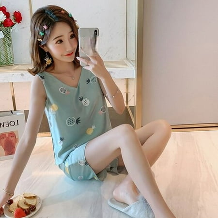 DanceeMangoo 2pcs Women Sleepwear for Summer Short Ice Silk Vest Pajamas Sets Girl Print Pyjama Set Women Nightshirt Sets Sexy Home Wear
DanceeMangoo 2pcs Women Sleepwear for Summer Short Ice Silk Vest Pajamas Sets Girl Print Pyjama Set Women Nightshirt Sets Sexy Home Wear
