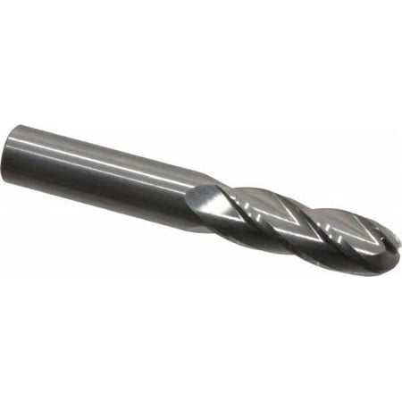 Hertel 3/8 Diam 1 LOC 4 Flute Solid Carbide Ball End Mill Uncoated Single End 2-1/2 OAL 3/8 Shank Diam
Hertel 3/8 Diam 1 LOC 4 Flute Solid Carbide Ball End Mill Uncoated Single End 2-1/2 OAL 3/8 Shank Diam
