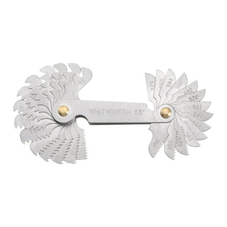 Uxcell British Whitworth 4 to 62 Screw Thread Pitch Gauge Tool Pitch Cutting Gauge Caliper Measuring Tool
Uxcell British Whitworth 4 to 62 Screw Thread Pitch Gauge Tool Pitch Cutting Gauge Caliper Measuring Tool