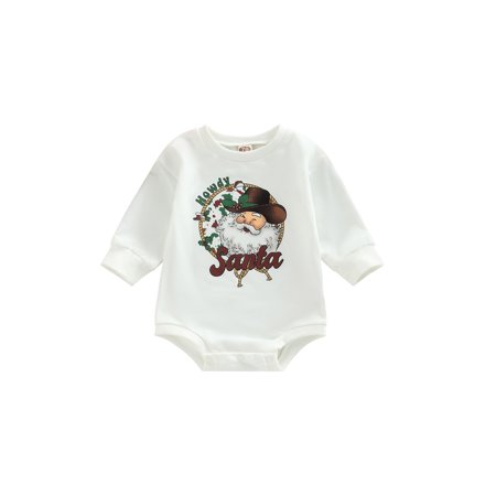 Genuiskids Baby Girls Boys Christmas Romper Letter Santa Print Long Sleeve Jumpsuits Autumn Winter Casual Bodysuits 3-24M
Genuiskids Baby Girls Boys Christmas Romper Letter Santa Print Long Sleeve Jumpsuits Autumn Winter Casual Bodysuits 3-24M