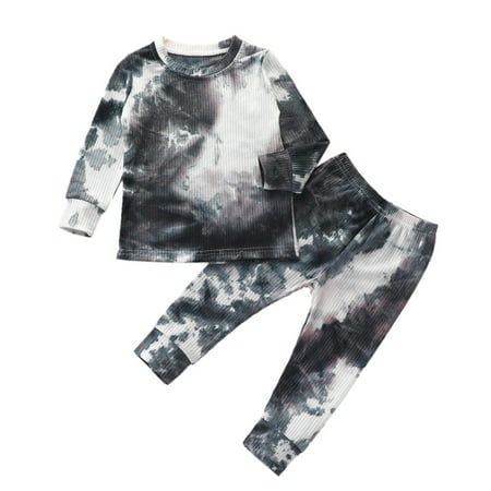 Toddler Kids Baby Boys and Girls Long Sleeved Sleepwear Outfits Spring and Autumn Fashion Tie-dye Printing Round Neck Pajamas Children s Comfortable Loose Home Clothes
Toddler Kids Baby Boys and Girls Long Sleeved Sleepwear Outfits Spring and Autumn Fashion Tie-dye Printing Round Neck Pajamas Children s Comfortable Loose Home Clothes