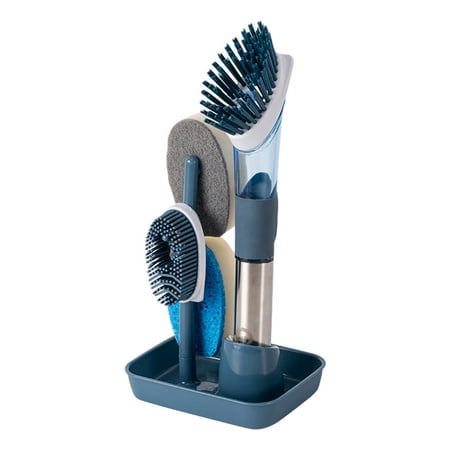 JOGZMZ 4-in-1 Pot Washing Brush with Handle Dishwashing Brush with Four Interchangeable Brush Heads Dishwashing and Cleaning Brush with Base Household Cleaning Supplies
JOGZMZ 4-in-1 Pot Washing Brush with Handle Dishwashing Brush with Four Interchangeable Brush Heads Dishwashing and Cleaning Brush with Base Household Cleaning Supplies
