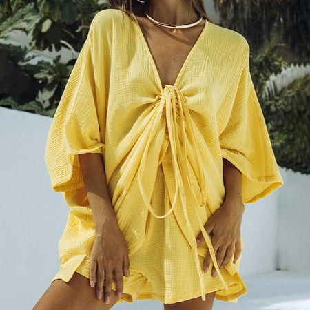 2022 European And American Fashion Simple Seven-point Sleeve Cotton Pajamas Set Loose Pajama Pants Double-layer Yarn Design Sense Ladies Home Clothing Yellow M
2022 European And American Fashion Simple Seven-point Sleeve Cotton Pajamas Set Loose Pajama Pants Double-layer Yarn Design Sense Ladies Home Clothing Yellow M