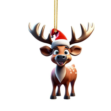 Christmas Deal 2D Acrylic Cartoon Fawn Christmas Tree Pendant Christmas Cartoon Cute Christmas Hat Fawn Double Print 2D Pendant 1 Piece
Christmas Deal 2D Acrylic Cartoon Fawn Christmas Tree Pendant Christmas Cartoon Cute Christmas Hat Fawn Double Print 2D Pendant 1 Piece