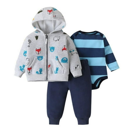 Patgoal Baby Girl Clothes Spring Newborn Baby Boys And Girls Clothing Set Infant Long Sleeve Rompers+Hooded Coat Outwear+Trousers 3Pcs Set 0-24M
Patgoal Baby Girl Clothes Spring Newborn Baby Boys And Girls Clothing Set Infant Long Sleeve Rompers+Hooded Coat Outwear+Trousers 3Pcs Set 0-24M