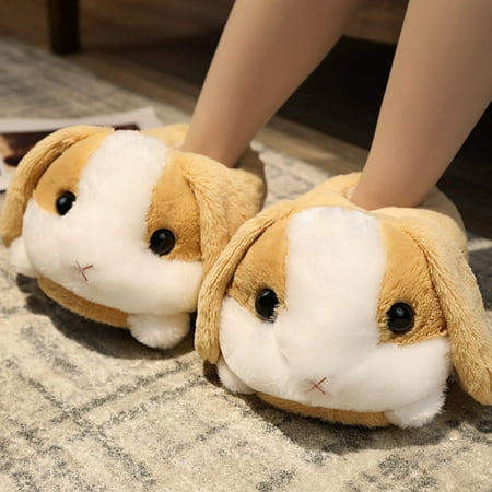 Rabbit/Hamster/Dog Shaped Plush Slippers Creative Wrapping Fuzzy Warm Lined Winter Drag Shoes for Adults Indoors 35-41CM New
Rabbit/Hamster/Dog Shaped Plush Slippers Creative Wrapping Fuzzy Warm Lined Winter Drag Shoes for Adults Indoors 35-41CM New