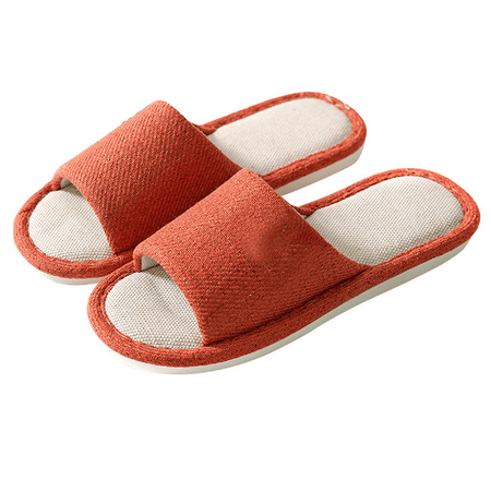 Open toe slipper with memory foam soft indoor slipper for comfort