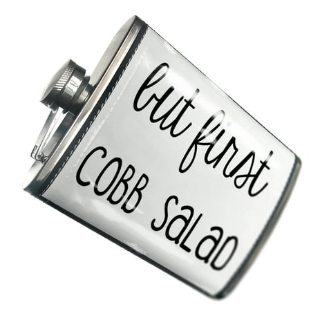 NEONBLOND Flask But First Cobb Salad Funny Saying