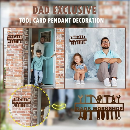 Room Decor Gift Home Day Decoration Father S Pendant Decoration Metal Iron Workshop-Logo Home Decor
Room Decor Gift Home Day Decoration Father S Pendant Decoration Metal Iron Workshop-Logo Home Decor