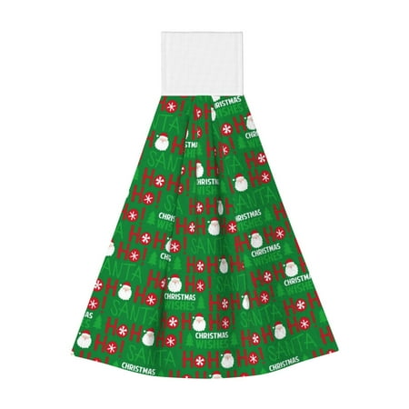 Disketp Cute Santa And Ho Ho Ho Hanging Kitchen Towel Tie Towels Tea Bar Dish Cloths Dry Towel for Laundry Room Decor (18*14in)
Disketp Cute Santa And Ho Ho Ho Hanging Kitchen Towel Tie Towels Tea Bar Dish Cloths Dry Towel for Laundry Room Decor (18*14in)
