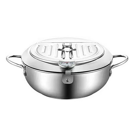 Frying Pans 304 Stainless Steel Pot Japanese Deep Fryer Kitchen Deep Frying Pot Temperature Control Without Oil Cookware
Frying Pans 304 Stainless Steel Pot Japanese Deep Fryer Kitchen Deep Frying Pot Temperature Control Without Oil Cookware