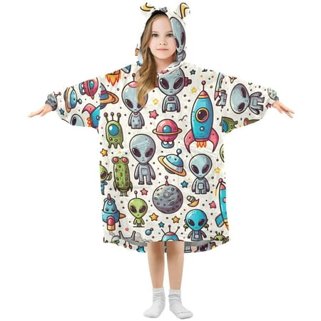 joogoo Wearable Blanket Hoodie for Kids Cartoon Space Abstract Universe Flannel Oversized Sweatshirt 3-14 Years L
joogoo Wearable Blanket Hoodie for Kids Cartoon Space Abstract Universe Flannel Oversized Sweatshirt 3-14 Years L
