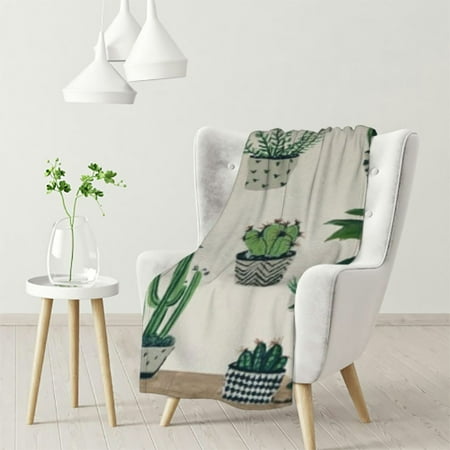 WHKANG Green Cactus. Print Ultra-Soft Micro Blanket for Bedding Sofa and Travel 60x80in
WHKANG Green Cactus. Print Ultra-Soft Micro Blanket for Bedding Sofa and Travel 60x80in