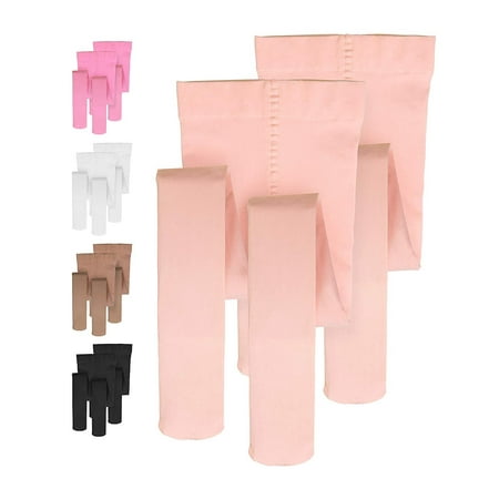 Elowel Girls Ultra Soft Dancing Tights Color Ballet Size M 2 Pack