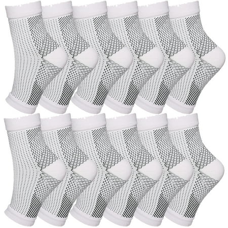 12-Pairs Ankle Socks for Women Men Pain Relief Socks