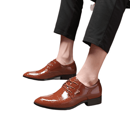 Men s Business Casual Leather Shoes Breathable Comfortable Formal Office