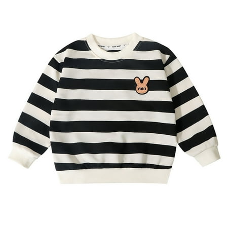 WOYY Toddler Boys Striped T-Shirt Long Sleeve Round Neck Tshirt Fall Casual Loose Pullover
WOYY Toddler Boys Striped T-Shirt Long Sleeve Round Neck Tshirt Fall Casual Loose Pullover