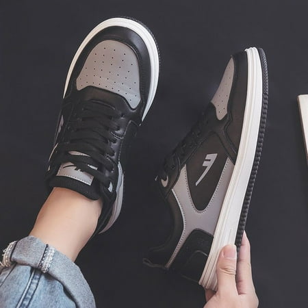 Men‘s Fashion Colorblock Lightweight Lace Up Sneakers