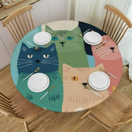 Jiayy Cute Cat Round Table Cover Washable for Home Kitchen Outdoor Decoration 100% Polyester Fiber Mother s Day Gift 38 -42
Jiayy Cute Cat Round Table Cover Washable for Home Kitchen Outdoor Decoration 100% Polyester Fiber Mother s Day Gift 38 -42