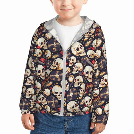 Lukts Guitar Skull record Print Children s Long-Sleeved Sun Protection Clothing Hooded Sweatshirts for Boys and Girls Outdoor Sports-2 Years
Lukts Guitar Skull record Print Children s Long-Sleeved Sun Protection Clothing Hooded Sweatshirts for Boys and Girls Outdoor Sports-2 Years