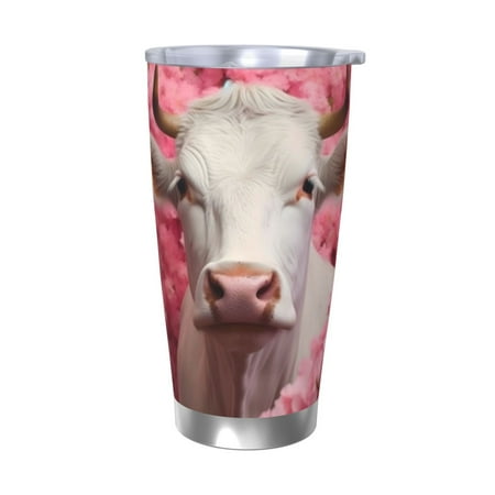 Tideii Flower White Cow for 20OZ Car Cup Stainless Steel Cold and Hot Cup with Lid Suitable for Outdoor and Home Unisex-Without Straw
Tideii Flower White Cow for 20OZ Car Cup Stainless Steel Cold and Hot Cup with Lid Suitable for Outdoor and Home Unisex-Without Straw