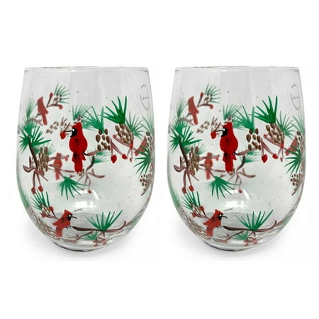 Christmas Stemless Wine Glass Holiday Presents Ideas Christmas Gifts Wine Lovers Drinking Glasses Gift (Holly & Cardinal Birds 2pk)
Christmas Stemless Wine Glass Holiday Presents Ideas Christmas Gifts Wine Lovers Drinking Glasses Gift (Holly & Cardinal Birds 2pk)