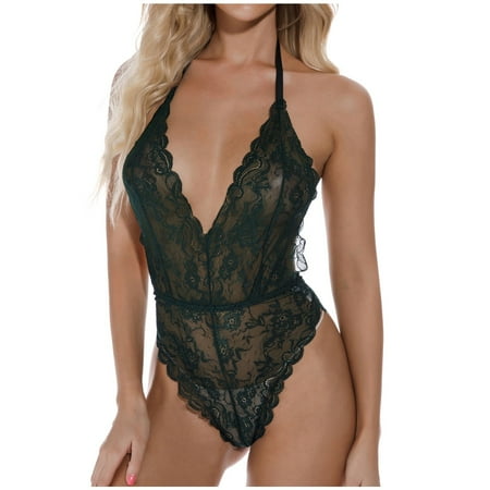 DNDKILG Womens Sleepwear Bodysuit Teddy Deep V Neck Lingerie One Piece Babydoll Wine L
DNDKILG Womens Sleepwear Bodysuit Teddy Deep V Neck Lingerie One Piece Babydoll Wine L