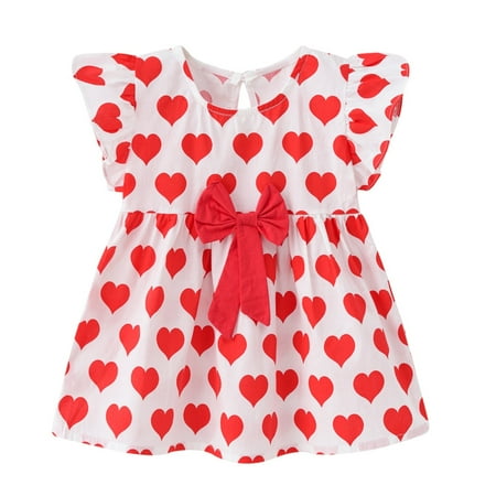 Penkiiy Toddler Kids Baby Girls Summer Love Print Dress Bow Princess Dress Easter Dresses for Toddler Girls 1-2 Years Red On Clearance
Penkiiy Toddler Kids Baby Girls Summer Love Print Dress Bow Princess Dress Easter Dresses for Toddler Girls 1-2 Years Red On Clearance