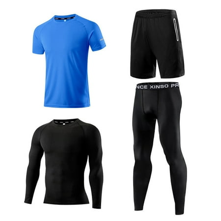4pcs/Set Men Sportswear Basketball Football Training Running Fitness Quickly Dry Clothes Pants Kit
4pcs/Set Men Sportswear Basketball Football Training Running Fitness Quickly Dry Clothes Pants Kit