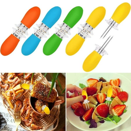 Corn Holders Stainless Steel Corn on The Cob BBQ Fork Skewers for Home Cooking Parties Camping
Corn Holders Stainless Steel Corn on The Cob BBQ Fork Skewers for Home Cooking Parties Camping