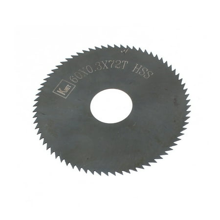 Unique Bargains HSS 72 Teeth 60mm x 0.3mm x 16mm Slitting Saw Cutting Tool