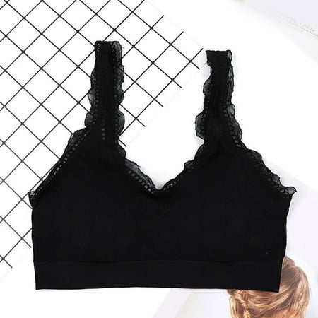 kpoplk Womens Wireless Bra Front Close Bras for Women Wirefree Push up Bra Smooth Back Seamless(Black)
kpoplk Womens Wireless Bra Front Close Bras for Women Wirefree Push up Bra Smooth Back Seamless(Black)