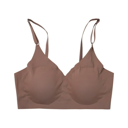 BIZIZA Womens Bra Seamless V Neck Full Coverage Strappy Wireless Bralette Khaki Large
BIZIZA Womens Bra Seamless V Neck Full Coverage Strappy Wireless Bralette Khaki Large