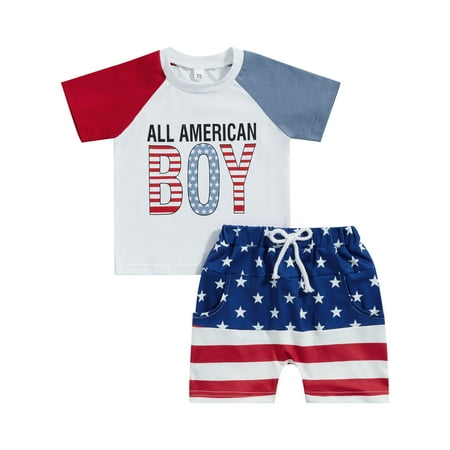 Kids Toddler Boys Clothing Independence Day Outfits Short Sleeve Shirt + Star Stripe Shorts Set Casual Summer Clothes Outfit
Kids Toddler Boys Clothing Independence Day Outfits Short Sleeve Shirt + Star Stripe Shorts Set Casual Summer Clothes Outfit