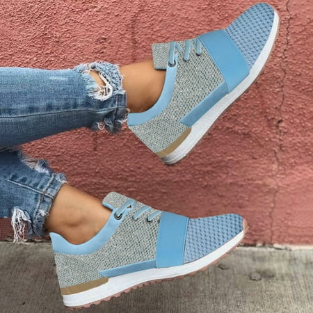 Alueeu Women s sneakers Summer Women Ladies Wedge Sneakers Casual Shoes Glitter Lace Up Walking Shoes
Alueeu Women s sneakers Summer Women Ladies Wedge Sneakers Casual Shoes Glitter Lace Up Walking Shoes
